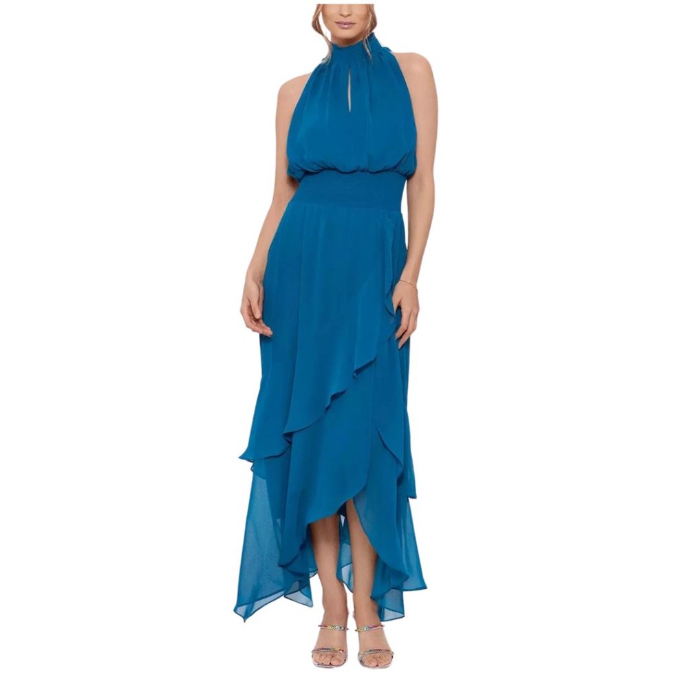 Xscape - Tiered Chiffon Gown (4)